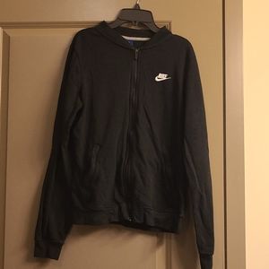 Black Nike zip up hoodie  sz M